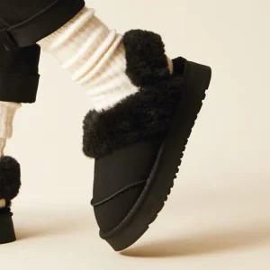 엠.무크 로지 투웨이 털 슬리퍼 블랙 516423211IA