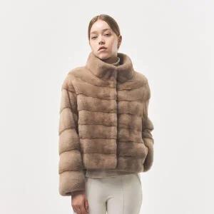 [진도모피](강남점)밍크 크롭 자켓 (CFJ013)