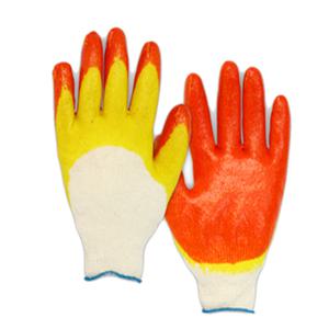 송학 국산 이중코팅 황이중 장갑 13G 50개 작업용 낱개포장