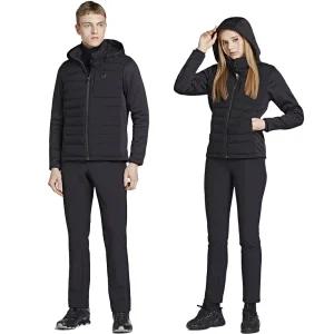 엠리밋 남자 여자 겨울 기모 패딩 츄리닝 운동복 트레이닝복 세트 BK