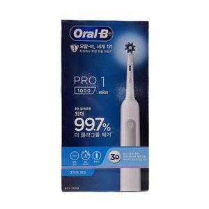 오랄비 PRO 1000 화이트 전동칫솔/
