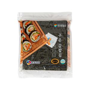 [품질보장] 두번 구워 더 두껍고 더 고소한 구운 김밥김 100매(240g)