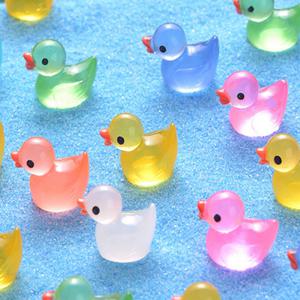 오리미니어처 미니어처 오리 컬러 야광 장식품 소품 10P