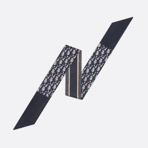 디올 Dior Oblique 미차 스카프 네이비블루 방도스카프