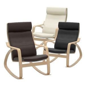 이케아 POANG 흔들의자 프레임+가죽커버