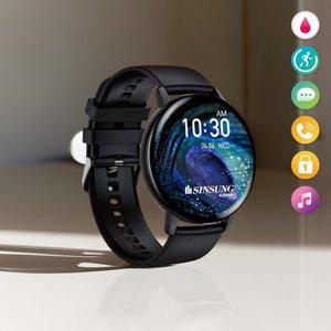 [기타]신성코리아 마이트핏 i36 스마트워치 블랙 헬스케어 블루투스 전화기능