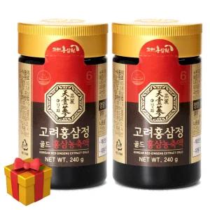 고려 홍삼정 골드 6년근 홍삼 진액 농축액 액기스 100% 480g (240g*2)
