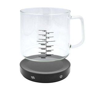 [기타]전자저울 QYFISJGO 주방저울 유리 계량컵 디지털 계량저울