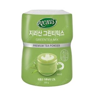 동서 리치스 지리산 그린티 믹스 550g 분말 가루 녹차 말차