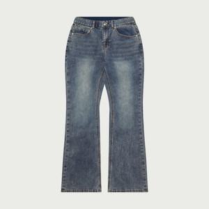 행텐 HS04 / 여성 이너밴딩 코인포켓 부츠컷 데님팬츠 블루