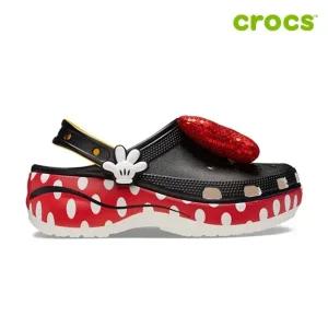 [크록스 정품] 미니 클래식 플랫폼 클로그 여성샌들 209896-100