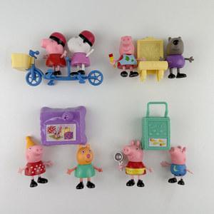 미니언즈 페파 피그 장난감 어린이 액션 피규어, 조지 애니메이션 만화 인형, 파티 장난감, 생일 선물, 1 세트