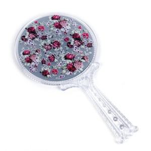 휴대용 원형 미용 손거울 가정 화장품 손잡이 거울 작은손거울 모던스타일 공주손거울