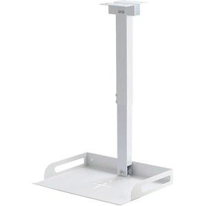 프로젝터용 트레이가 있는 JGPIN 범용 천장 마운트 /카메라, 벽 /천장 장착, 구멍 설치 없음, 높이 조절 가능한 11.4 22인치, 튜브 내 케이블 배선