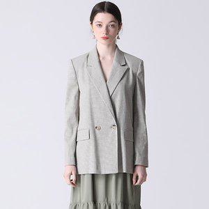 [쉬즈미스]프리미엄 에디션 린넨블렌디드 더블 재킷_P341173301