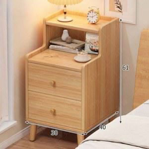 침대옆선반 유리 3단 원목 20cm 거실서랍장 침대협탁 모던 나무 화이트 테이블
