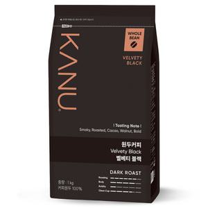 맥심 카누 원두커피 1kg 홀빈/벨베티 블랙/다크로스트