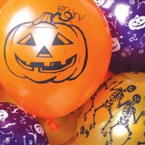 PW 할로윈인쇄풍선(20개입)골드세트 호박 해골