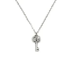 구찌 YBB627757001(627757 J8400 0701)마몬트 GG 실버 목걸이