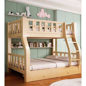 2층 원목침대 성인용 벙커 모든 기숙사 이층 숙직실 원목 나무 예쁜