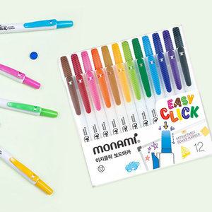 모나미 이지클릭 보드마카 12색 마카세트