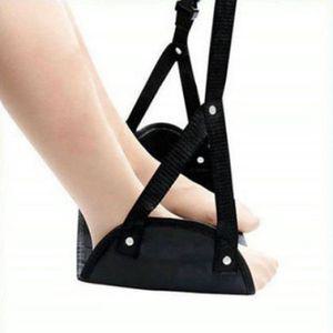 비행기 휴대용 접이식 발받침대 발걸이 블랙 기내용 여행용 차량용