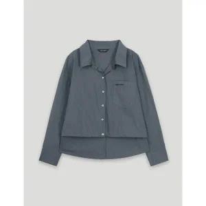 [코데즈컴바인](센텀시티점) 밑단스트링 오픈넥 셔츠 (CKA-SH503W2)