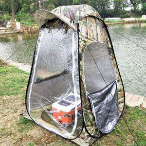 투명 낚시 텐트 큐브 경량 보온 접이식 초경량 편리한 간이 비막이