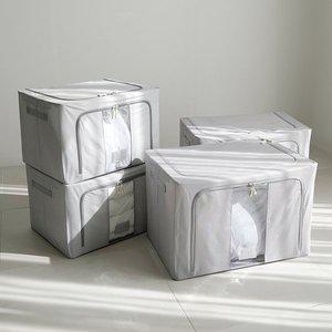 [가쯔]모던 와이어 의류 이불정리함 수납리빙박스 100L 4개