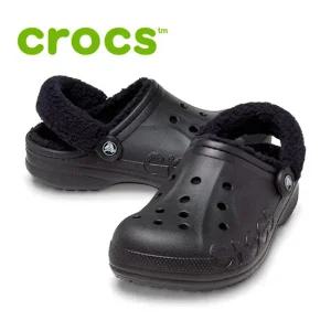 크록스 바야 라인드 퍼즈 스트랩 방한샌들   206633-060