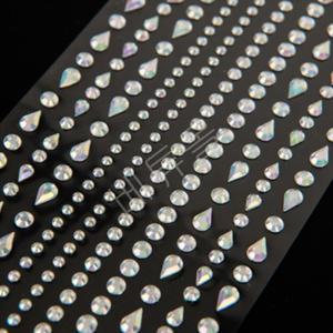 얼굴에붙이는 물방울 큐빅스티커 입체파츠 컨셉촬영 메이크업