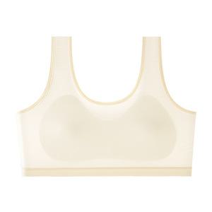 주니어 여름용 스포츠 브라 2단계 4종 통풍 매시 청소년 학생 노와이어 햄라인
