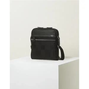 [롯데백화점]닥스 액세서리 [쇼핑백동봉] 블랙 그레이트 하우스 체크패턴 경판 크로스백 DBBA5E046