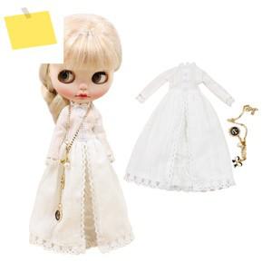 ICY DBS 브라이스 인형 옷, 관절 아존 바디 겨울 드레스, 목걸이 포함, 장난감 복장