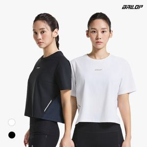밸롭 여성 에어리벤트 액티브 크롭 티셔츠
