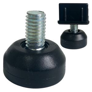 사각 각 파이프 너트 플라스틱 조절발 높이조절