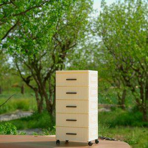 [셀링코리아]S 미란다 클래식 바퀴 5단 서랍장 폭35cm co-00878 이동식 수납장 미니서랍 미니수납