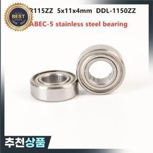 ABEC-5 DDL-1150ZZ 스테인리스 스틸 미니어처 볼 베어링 5x11x4mm 50 개