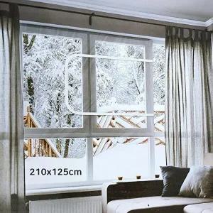 [셀러허브 1]삼정에바 지퍼형 창문 투명 보온 방풍비닐막 210x125