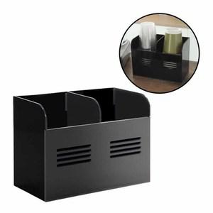 카페 보관 티슈 정리함 1p 홀더 냅킨 일회용 빨대 커피 숍 정리 매장 소품 탕비실 2칸