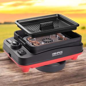 하이로스 국내산 캠핑용 가정용 연기먹는 전기그릴