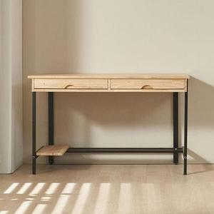 이니스 참죽러블원목 철제 입식 컴퓨터책상 1200