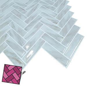 DIY 타일유행시트지 주방 욕실 방수지 스티커타일 벽지 벽