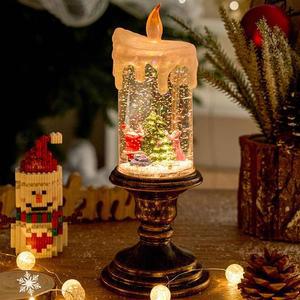 LED 크리유니스마스 스노우볼 오르골 성탄촛대 워터볼