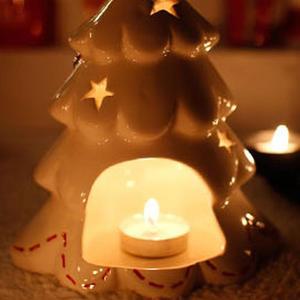 트리 도자기고급 촛대 크리스마스 파티 식탁 테이블 장식