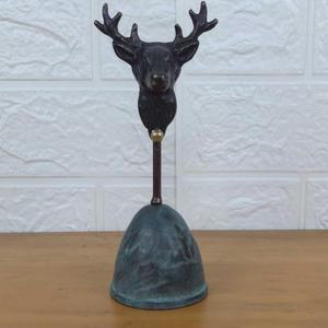 수공예 흑청세련동 사슴 벽화풍경 흔들이종 호출종 타임벨