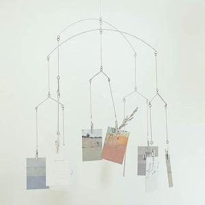 천장 행잉 심플포토 인테리어 모빌 사진 집게