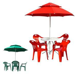 베란다 야외심플용 파라솔 테이블 세트 스 정원용