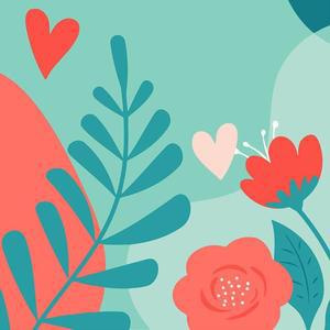 하모니아트 세련DIY 유화그리기 세트 20x20 꽃의 노래1