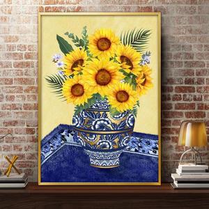 해바라기그림유행 액자 A2 7SUN1 풍수그림 돈들어오는